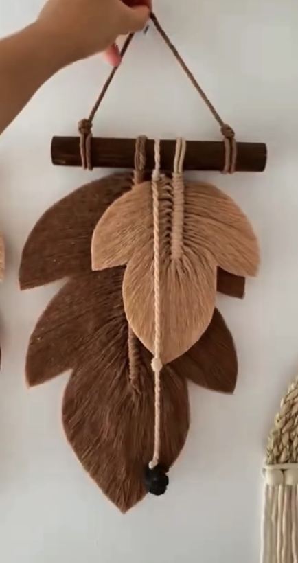 Macramé · folhas